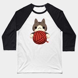 Yarn Kitty - Tabby Baseball T-Shirt